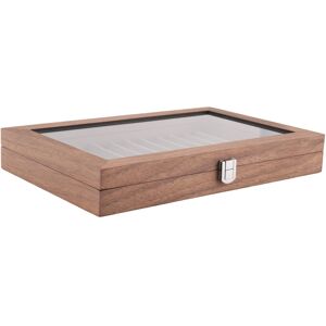 Sodial 12 Grid Walnut Pen Storage Holder Pen Case Wear-Display Student Gift 7107 Sodial 12 Grid Walnut Pen Storage Holder Pen Case Wear-Display Student Gift 7107