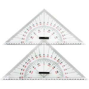 3x(Chart Drawing Triangle Ruler For Ship Drawing 300mm -Scale Triangle6521 3x(Chart Drawing Triangle Ruler For Ship Drawing 300mm -Scale Triangle6521