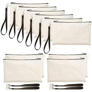 Sodial 3x(10pack Sublimation Blank Bags Makeup Bags With Wristband For Diy Craft5210 Sodial 3x(10pack Sublimation Blank Bags Makeup Bags With Wristband For Diy Craft5210