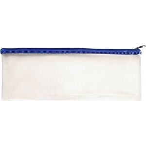 48 X Janrax 13x5\" Blue Zip Clear Exam Pencil Case - See Through Transparent 48 X Janrax 13x5\" Blue Zip Clear Exam Pencil Case - See Through Transparent