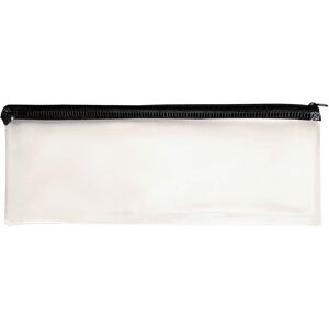 48 X Janrax 13x5\" Black Zip Clear Exam Pencil Case - See Through Transparent 48 X Janrax 13x5\" Black Zip Clear Exam Pencil Case - See Through Transparent