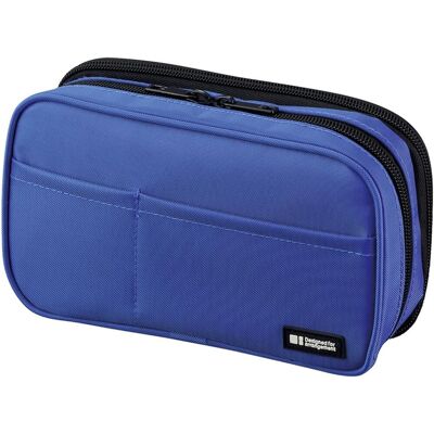 Lihit Lab Lihitlab Large Capacity Double Zipper Pencil Case For School Office College, Bi Lihit Lab Lihitlab Large Capacity Double Zipper Pencil Case For School Office College, Bi