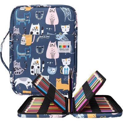 Ovakia Large Pencil Case, Big Capacity For 220 Pencils Storage Carrying Bag Zipper For Ovakia Large Pencil Case, Big Capacity For 220 Pencils Storage Carrying Bag Zipper For