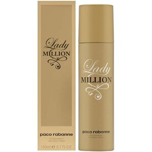 Paco Rabanne Rabanne Lady Million Deodorant Spray 150ml Women’s Fragrance New & Sealed Paco Rabanne Rabanne Lady Million Deodorant Spray 150ml Women’s Fragrance New & Sealed