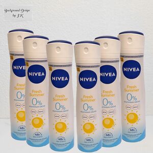 6x 150ml Nivea Summer Happiness Spray 48h Deodorant Protection 0% Aluminium 6x 150ml Nivea Summer Happiness Spray 48h Deodorant Protection 0% Aluminium