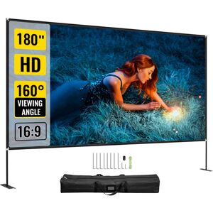 Vevor 180" Projector Screen Portable Outdoor Movie Screen W/ Stand 4k Hd 16:9 Vevor 180" Projector Screen Portable Outdoor Movie Screen W/ Stand 4k Hd 16:9