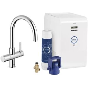 Grohe Blue Chilled-Filter Single Lever Monobloc Sink Mixer-Starter Kit C Spout Grohe Blue Chilled-Filter Single Lever Monobloc Sink Mixer-Starter Kit C Spout