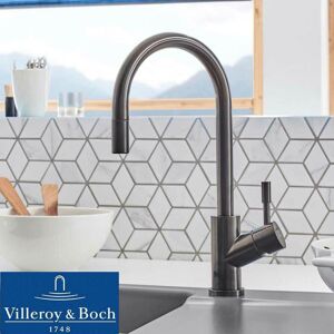 Villeroy & Boch Umbrella Flex Anthracite Stainless Steel Pullout Kitchen Tap Villeroy & Boch Umbrella Flex Anthracite Stainless Steel Pullout Kitchen Tap