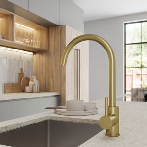 Sinkoro Modern Mono Kitchen Sink Mixer Tap Single Lever Handle Swivel Spout Brass Sinkoro Modern Mono Kitchen Sink Mixer Tap Single Lever Handle Swivel Spout Brass