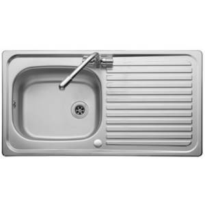 Leisure Linear Stainless Steel 950x508mm 1 Bowl Reversible Inset Sink 1 Tap Hole Leisure Linear Stainless Steel 950x508mm 1 Bowl Reversible Inset Sink 1 Tap Hole