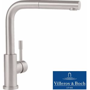 Villeroy & Boch Steel Shower Stainless Steel Pullout Rinser Kitchen Mixer Tap Villeroy & Boch Steel Shower Stainless Steel Pullout Rinser Kitchen Mixer Tap