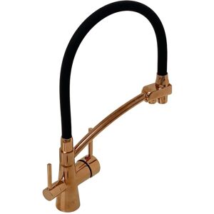 Mixer Tap 3-Way Filter Geneva Kitchen Faucet Pull Out Eose Gold Enki Kt094 Mixer Tap 3-Way Filter Geneva Kitchen Faucet Pull Out Eose Gold Enki Kt094