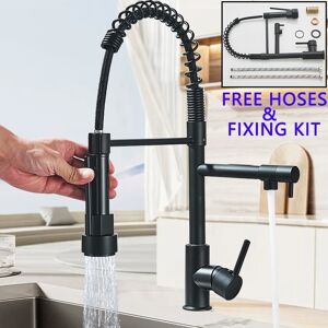 Mmdd-72 Black Kitchen Mixer Tap Pull Out Spray Head 360°mono Kitchen Sink Dual Spout Tap Mmdd-72 Black Kitchen Mixer Tap Pull Out Spray Head 360°mono Kitchen Sink Dual Spout Tap