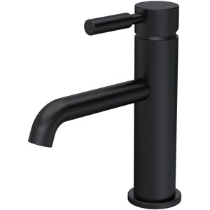 Hudson Reed Tec Mono Basin Mixer Tap Single Lever Matte Black Curved Spout Hudson Reed Tec Mono Basin Mixer Tap Single Lever Matte Black Curved Spout