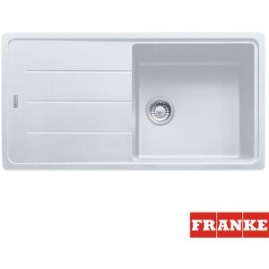 Franke Basis 1.0 Bowl Granite Polar White Kitchen Sink & Waste Bfg611-97 Wht Franke Basis 1.0 Bowl Granite Polar White Kitchen Sink & Waste Bfg611-97 Wht
