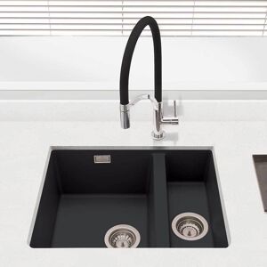 Cookology Lucca/bk Lucca Granite Composite Kitchen Sink - Black Cookology Lucca/bk Lucca Granite Composite Kitchen Sink - Black