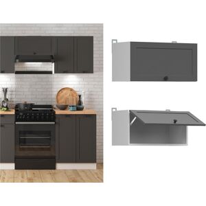 Impact Furniture Kitchen Wall Unit 600mm Extractor Cooker Housing Cabinet Shaker Dark Grey Junona Impact Furniture Kitchen Wall Unit 600mm Extractor Cooker Housing Cabinet Shaker Dark Grey Junona