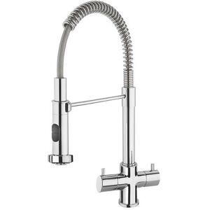 Franke Varzo Pull Out Mono Mixer Quarter Turn Twin Lever Chrome Kitchen Tap Franke Varzo Pull Out Mono Mixer Quarter Turn Twin Lever Chrome Kitchen Tap