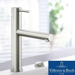 Villeroy & Boch Como Sky Brushed Stainless Steel Single Lever Kitchen Sink Tap Villeroy & Boch Como Sky Brushed Stainless Steel Single Lever Kitchen Sink Tap