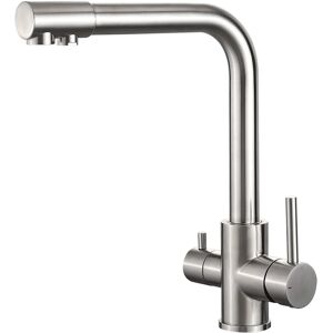 Ibergrif Griferias S.L Ibergrif M22109a 3 Way Water Filter Tap, Kitchen Drinking Taps Sink Mixer Swivel Ibergrif Griferias S.L Ibergrif M22109a 3 Way Water Filter Tap, Kitchen Drinking Taps Sink Mixer Swivel