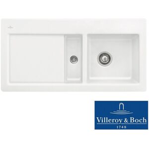 Villeroy & Boch Subway 60 1.5 Bowl White Ceramic Kitchen Sink Lhd - No Waste Villeroy & Boch Subway 60 1.5 Bowl White Ceramic Kitchen Sink Lhd - No Waste