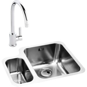 Abode Matrix 1.5 Rh Bowl Stainless Steel Kitchen Sink & Atlas Tap 572mm X 450mm Abode Matrix 1.5 Rh Bowl Stainless Steel Kitchen Sink & Atlas Tap 572mm X 450mm
