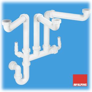 Mcalpine Ssk3 Space Saver Waste Kit For 2.5 Or 3 Bowl Sinks ~ Bnib ~ Free Post Mcalpine Ssk3 Space Saver Waste Kit For 2.5 Or 3 Bowl Sinks ~ Bnib ~ Free Post