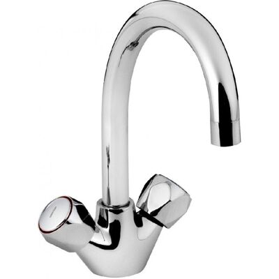 Bristan VAC2 SNK C MT - Twin Lever Mono Sink Mixer - Chrome Bristan VAC2 SNK C MT - Twin Lever Mono Sink Mixer - Chrome
