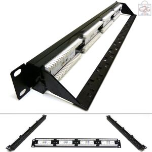 Comms2go Cat5e Rj45 Patch Panel 24 Way/port Cable Management Bar Comms2go Cat5e Rj45 Patch Panel 24 Way/port Cable Management Bar