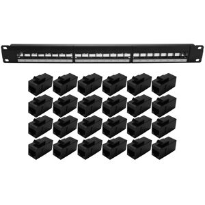 Sodial 19inch 1u Cabinet Rack Pass-Through 24 Port Cat6 Patch Panel Rj45 Contact4590 Sodial 19inch 1u Cabinet Rack Pass-Through 24 Port Cat6 Patch Panel Rj45 Contact4590