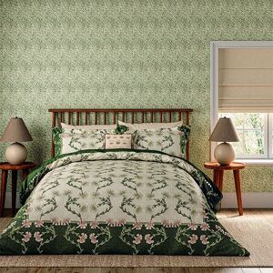 Morris & Co For V&a Scrolling Carnation Duvet Cover Set Olive And Ivory Morris & Co For V&a Scrolling Carnation Duvet Cover Set Olive And Ivory