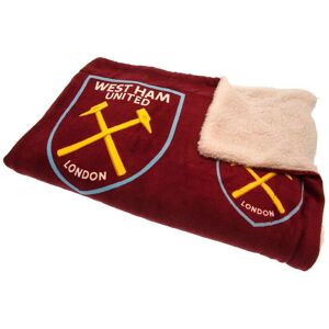 West Ham United Fc Multi Crest Sherpa Fleece Blanket West Ham United Fc Multi Crest Sherpa Fleece Blanket