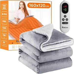 Mia&coco Electric Heated Blanket Throw Flannel Sherpa Fast Heating 120x160cm, 1 Mia&coco Electric Heated Blanket Throw Flannel Sherpa Fast Heating 120x160cm, 1