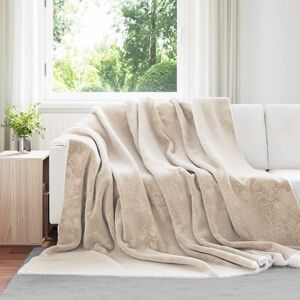 Vidaxl Throw Blanket Beige 240 X 270 Cm Fleece Vidaxl Throw Blanket Beige 240 X 270 Cm Fleece