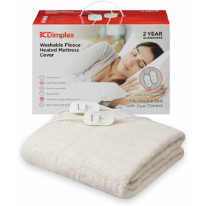 Dimplex Washable Double Electric Blanket Fleece Heated Mattress Cover Dual Ctrl Dimplex Washable Double Electric Blanket Fleece Heated Mattress Cover Dual Ctrl