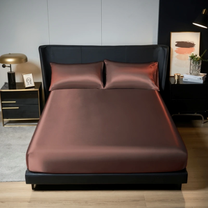 Does Not Apply 3pcs Satin Bedding Set King Size, Fitted Sheet & Pillowcases With Elastic Band Does Not Apply 3pcs Satin Bedding Set King Size, Fitted Sheet & Pillowcases With Elastic Band