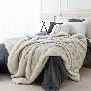 Battilo Home Faux Fur Throw Blanket Large (White & Black)150x200cm Luxury Fuzzy Warm Cozy Battilo Home Faux Fur Throw Blanket Large (White & Black)150x200cm Luxury Fuzzy Warm Cozy