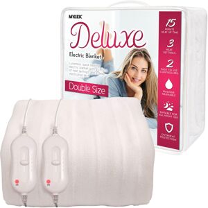 Mylek Electric Blanket Double Size Heated Mattress Cover Machine Washable Dual Control Mylek Electric Blanket Double Size Heated Mattress Cover Machine Washable Dual Control