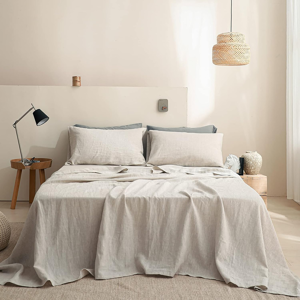 Simple&opulence Flat Sheet, 100% Linen Basic Style Super Soft Flat Top Sheet, -1 Simple&opulence Flat Sheet, 100% Linen Basic Style Super Soft Flat Top Sheet, -1