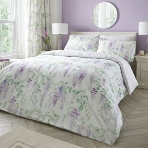 Dreams & Drapes - Purple Floral Wisteria Duvet Cover - King Bedding Size (230 X Dreams & Drapes - Purple Floral Wisteria Duvet Cover - King Bedding Size (230 X
