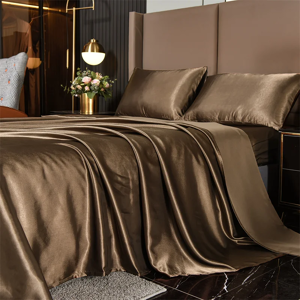 Does Not Apply Queen Size Satin Bed Sheets Set, 4 Pcs: Fitted Sheet, Flat Sheet, 2 Pillowcases Does Not Apply Queen Size Satin Bed Sheets Set, 4 Pcs: Fitted Sheet, Flat Sheet, 2 Pillowcases