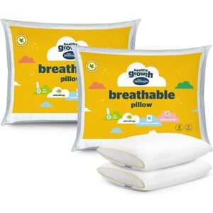Silentnight Healthy Growth Pillow Breathable Anti Allergy Kids Childrens 2 Pack Silentnight Healthy Growth Pillow Breathable Anti Allergy Kids Childrens 2 Pack