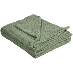 Beliani Bedspread Chagyl Cotton 150 X 200 Cm Green Beliani Bedspread Chagyl Cotton 150 X 200 Cm Green