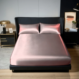 Does Not Apply 3pcs Satin Bedding Set King Size, Fitted Sheet & Pillowcases With Elastic Band Does Not Apply 3pcs Satin Bedding Set King Size, Fitted Sheet & Pillowcases With Elastic Band