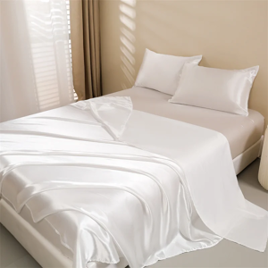 Does Not Apply Queen Size Satin Bed Sheets Set, 4 Pcs: Fitted Sheet, Flat Sheet, 2 Pillowcases Does Not Apply Queen Size Satin Bed Sheets Set, 4 Pcs: Fitted Sheet, Flat Sheet, 2 Pillowcases