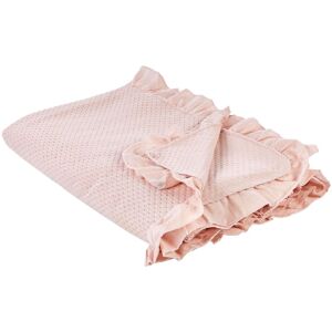 Beliani Pastel Pink Cotton Bedspread - Bedspread Beliani Pastel Pink Cotton Bedspread - Bedspread