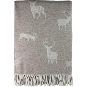 I Luv Ltd Large Luxury Merino Lambswool Bedspread Blanket Stag Throw - Fawn I Luv Ltd Large Luxury Merino Lambswool Bedspread Blanket Stag Throw - Fawn
