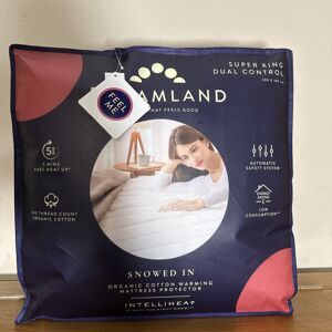 Dreamland Organic Cotton Warming Mattress Protector Super King Dual Controllers Dreamland Organic Cotton Warming Mattress Protector Super King Dual Controllers