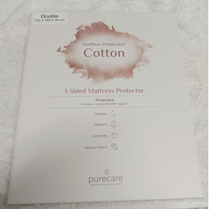 Mattress Protector Double Bed 1 Sided Mattress Protector Purecare Cotton Mattress Protector Double Bed 1 Sided Mattress Protector Purecare Cotton