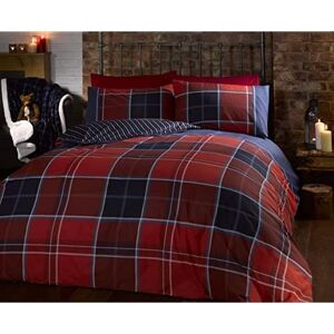 rapport Home Argyle Double Quilt Duvet Cover And 2 Pillowcase Reversible Bedding Bed Set, Ta rapport Home Argyle Double Quilt Duvet Cover And 2 Pillowcase Reversible Bedding Bed Set, Ta